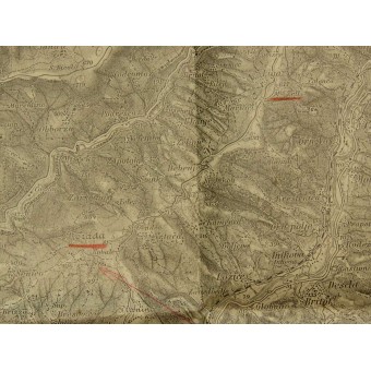 Tolmezzo- Tolmein, WW1 Austro-hungarian map of Italy. Espenlaub militaria
